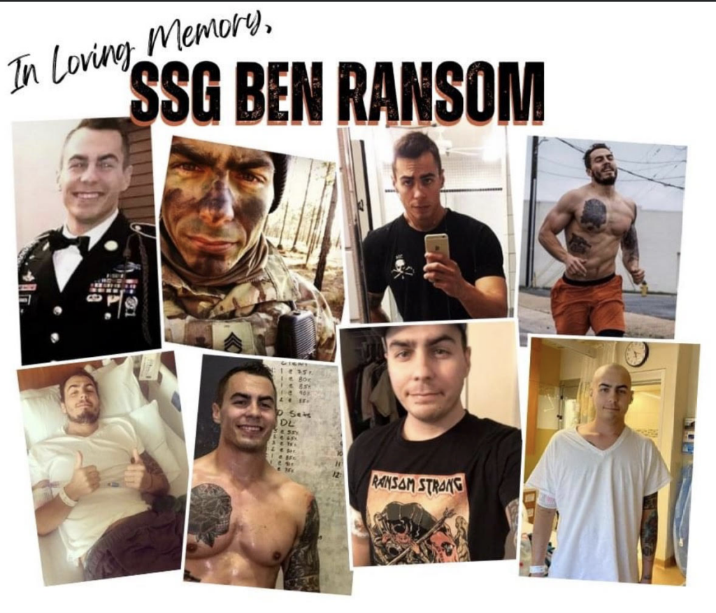 In loving memory of SSG Ben Ransom photo collage.